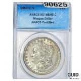 1882-O/S Morgan Silver Dollar ANACS AU55