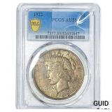 1922 Silver Peace Dollar PCGS AU55