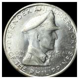 1947-S Philippines MacArthur Silver Peso CHOICE BU