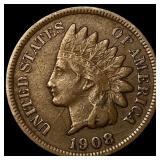 1908-S Indian Head Cent LIGHTLY CIRCULATED