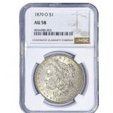 1879-O Morgan Silver Dollar NGC AU58