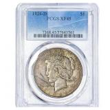 1926-D Silver Peace Dollar PCGS XF45