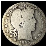 1895 Silver Barber Half Dollar NICELY CIRCULATED