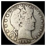 1899 Silver Half Dollar (Barber) NICELY CIRCULATED