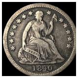 1840 Silver Half Dime ABOUT UNCIRCULATED