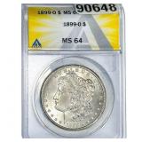 1899-O Morgan Silver Dollar ANACS MS64