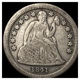 1841-O Silver Seated Liberty Dime NEARLY UNCIRCULA