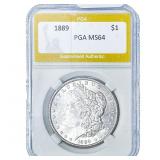 1889 Morgan Silver Dollar PGA MS64