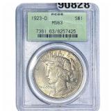 1923-D Silver Peace Dollar PCGS MS63