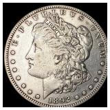 1892-S Silver Morgan Dollar NEARLY UNCIRCULATED