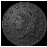 1830 Coronet Head Large Cent HIGH GRADE