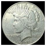 1934-S Silver Peace Dollar CLOSELY UNCIRCULATED