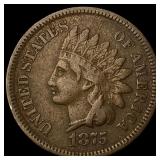 1875 Indian Head Cent SUPERB GEM BU