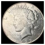 1922 Silver Peace Dollar CHOICE AU