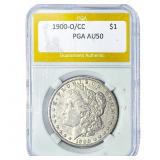 1900-O/CC Morgan Silver Dollar PGA AU50