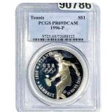 1996 Sliver $1 Tennis PCGS PR69 DCAM