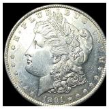 1891-S Silver Morgan Dollar CLOSELY UNCIRCULATED