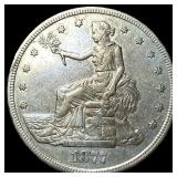 1877-S Silver Trade Dollar CLOSELY UNCIRCULATED