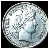 1911 Barber Dime CLOSELY UNCIRCULATED