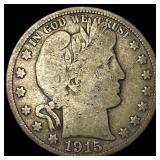 1915 Barber Half Dollar NICELY CIRCULATED