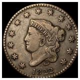 1822 Large Cent LIGHTLY CIRCULATED