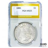 1886 Morgan Silver Dollar PGA MS65