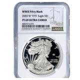 2020-W Silver Eagle NGC PF69 Ultra Cameo