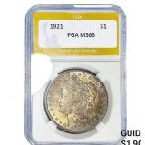 1921 Morgan Silver Dollar PGA MS66