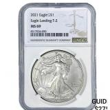 2021 Silver Eagle NGC MS69