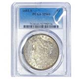 1881-S Morgan Silver Dollar PCGS MS61