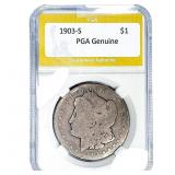 1903-S Morgan Silver Dollar PGA Genuine