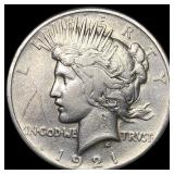 1921 Silver Peace Dollar LIGHTLY CIRCULATED