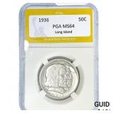 1936 Long Island Half Dollar PGA MS64