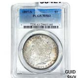 1897-S Mercury Silver Dollar PCGS MS63