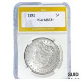 1892 Morgan Silver Dollar PGA MS63+