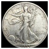 1933-S Silver Walking Liberty Half Dollar NEARLY U