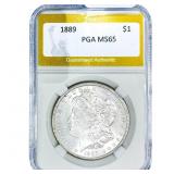 1889 Morgan Silver Dollar PGA MS65