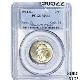 1944-S Washington Silver Quarter PCGS MS66