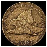 1857 Flying Eagle Cent NEARLY UNCIRCULATED