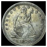 1858 Seated Liberty Quarter NEARLY UNCIRCULATED