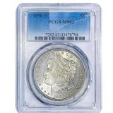 1890-S Morgan Silver Dollar PCGS MS63