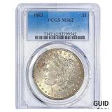 1883 Morgan Silver Dollar PCGS MS62