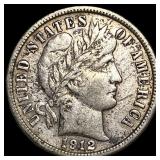 1912-S Silver Barber Dime NEARLY UNCIRCULATED