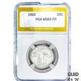 1920 Standing Liberty Quarter PGA MS63 FH
