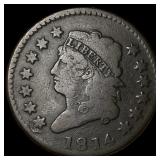 1814 Classic Head Large Cent NICELY CIRCULATED