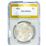 1921 Morgan Silver Dollar PGA MS64+