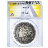 1903-S Morgan Silver Dollar ANACS VG10