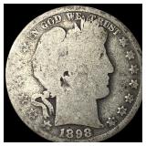 1898-O Silver Barber Half Dollar NICELY CIRCULATED