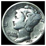 1921 Mercury Dime LIGHTLY CIRCULATED