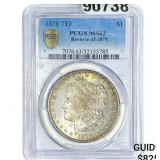 1878 7TF Morgan Silver Dollar PCGS MS63